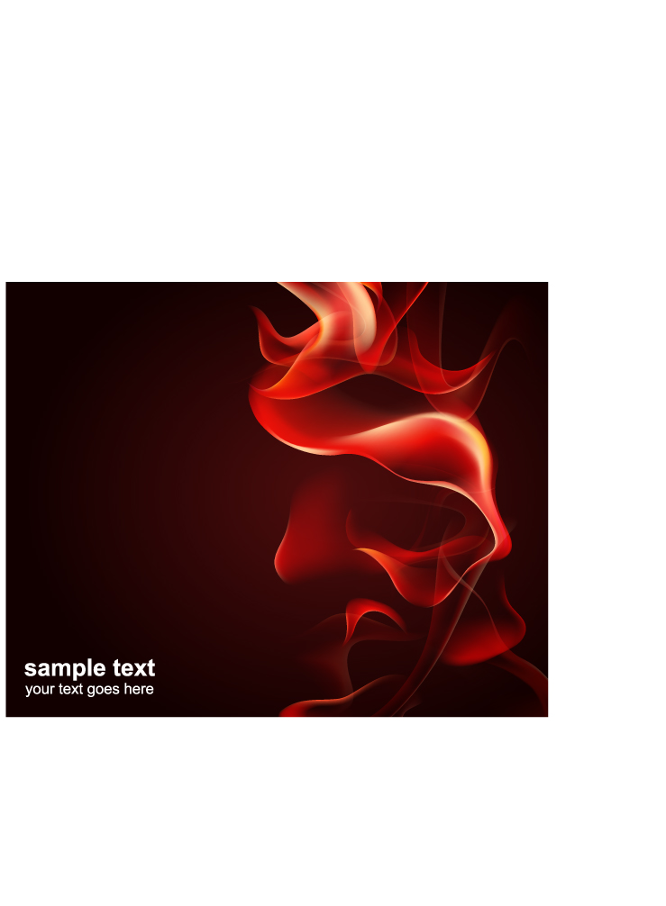 free vector Vector 4 flame red smoke